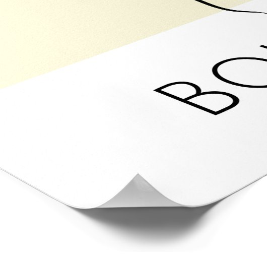 ミニマリストフラワータイポグラフィ ポスター (角)