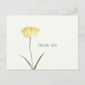 ミニマリストフラワーバターナッツありがとう ポストカード (正面)