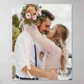 ミニマリストフレーパーソナライズされたム 箔ポスター (正面)