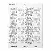 ミニマリストフローラルームスプレーボトルラベル ラベル (フルシート)