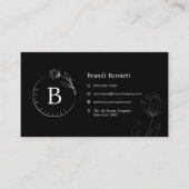 ミニマリストフローラ植物学QRコード 名刺 (正面)