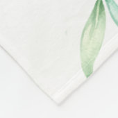 ミニマリストフローラ母の日のおばあちゃんのメッセージ フリースブランケット (角)