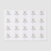 ミニマリストフローリストフラワーブティックビジネス 薄葉紙 (正面)