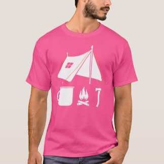 ミニマリストブッシュクラフト生存キャンピングハイキンググラフ Tシャツ