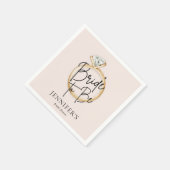 ミニマリストブライドへブライダルシャワー スタンダードカクテルナプキン (角)