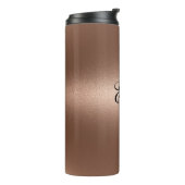 ミニマリストブラウンバラモノグラムサーマルタンブラー タンブラー (回転左)