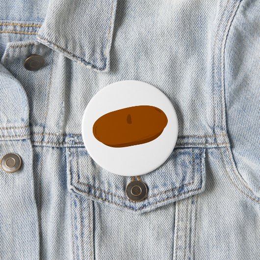 ミニマリストブラウンベレフランスのットハット 缶バッジ