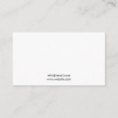 ミニマリストブラウン&ホワイトマッサージセラピー 名刺 (裏面)