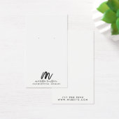 ミニマリストブラシスクリプトモノグラムジュエリーデザイナー (デスク)