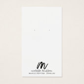 ミニマリストブラシスクリプトモノグラムジュエリーデザイナー (正面)