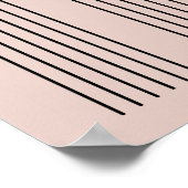 ミニマリストブラックアーチデザイン ポスター (角)