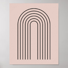 ミニマリストブラックアーチデザイン ポスター