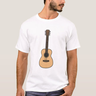 ミニマリストブラックギターシルエットTシャツ – T用 Tシャツ