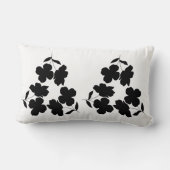 ミニマリストブラッククローバーフローラ枕 ランバークッション (裏面)