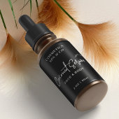 ミニマリストブラックコスメティックボトル2 OZ製品 ラベル