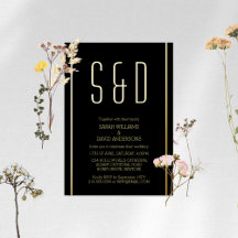 ミニマリストブラックゴールデンシンプル