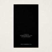 ミニマリストブラックジュエリーイヤリングディスプレイカード (裏面)