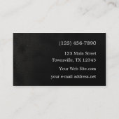 ミニマリストブラックスネーク名刺 名刺 (裏面)