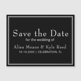 ミニマリストブラックデイトマグネットを保存