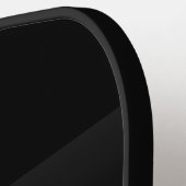 ミニマリストブラックデザインモダンモノグラム ピックルボールラケット (左詳細)