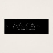 ミニマリストブラックビジネスラベルつるラベル (正面)