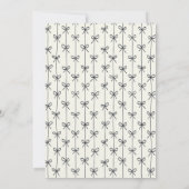 ミニマリストブラックボーフォト卒業パーティー 招待状 (裏面)