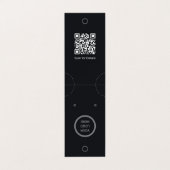 ミニマリストブラックモダンジュエリーイヤリングディスプレイ 名刺 (外部フラット)