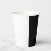 ミニマリストブラックレッドプロフェッショナルモダン名 紙コップ (右)