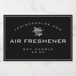 ミニマリストブラックロゴテンプレートシンプルスタイルキャンドル フードラベル