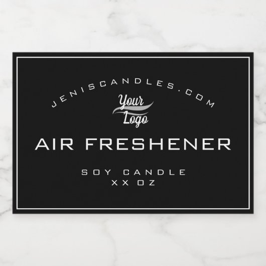 ミニマリストブラックロゴテンプレートシンプルスタイルキャンドル フードラベル (シングルラベル)