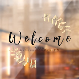 ミニマリストブラックワイロメ ウィンドウサイン