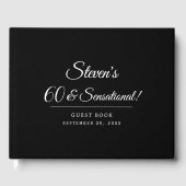 ミニマリストブラック60とセンセーショナル誕生日パーティー ゲストブック (正面)