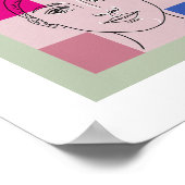 ミニマリストブラック&ホワイトウォールアートとトレンディーコロ ポスター (角)