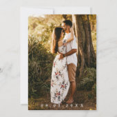 ミニマリストブラック&ホワイトエレガントな結婚式 招待状 (裏面)