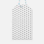 ミニマリストブラック&ホワイトクリスマスツリー ギフトタグ (裏面)