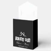 ミニマリストブラック&ホワイトサンキュー結婚ズ フェイバーボックス (オープン)