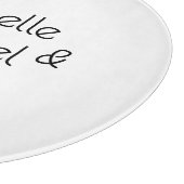 ミニマリストブラック&ホワイトプロフェッショナルモダン名 カッティングボード (角)