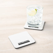 ミニマリストブラック&ホワイトプロフェッショナル モダン コースター (右側)