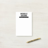 ミニマリストブラック&ホワイトプロフェッショナル モダン ポストイット (デスク上)