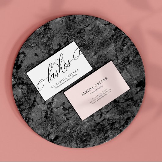 ミニマリストブラック&ホワイトラ渦巻形のッシュ 名刺