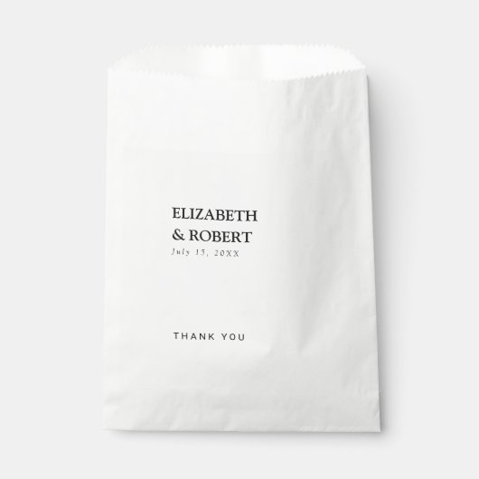 ミニマリストブラック&ホワイト結婚ズシ伝統的ック フェイバーバッグ (正面)