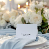 ミニマリストブラック&ホワイト結婚ズ座席表 テーブルナンバー