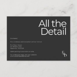 ミニマリストブラック&ホワイト エンクロージャーカード