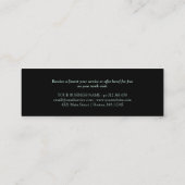 ミニマリストブラック&ミントロイヤリティパンチカード ロイヤリティカード (裏面)