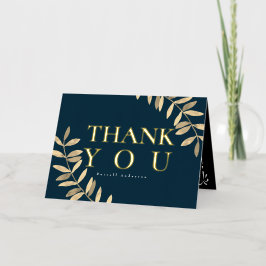 ミニマリストブラック 箔グリーティングカード