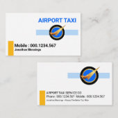 ミニマリストブルーイエロータクシーライン 名刺 (正面/裏面)