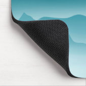 ミニマリストブルーウェーブマウンテンズ探索引用文 マウスパッド (コーナー)