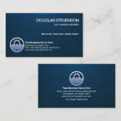 ミニマリストブルーウォータープグランジールの保守 名刺 (正面/裏面)