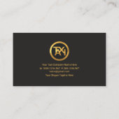 ミニマリストブルーエイプラインスカイラインタクシー運転手 名刺 (裏面)