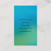 ミニマリストブルーグリーンブレンド 名刺 (裏面)